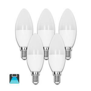 Lampada led oliva opale e14 9w 6400k luce fredda