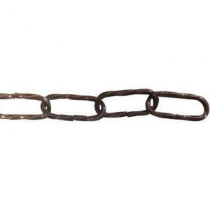 Catena ritorta ferro brunita 1m