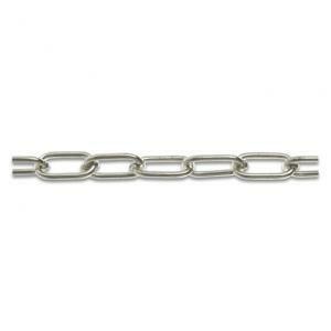 Catena liscia ferro cromata 1m