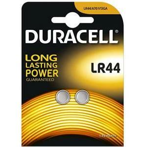 Batteria ossido di argento  bottone, blister da 2 pz  1,5v  lr44