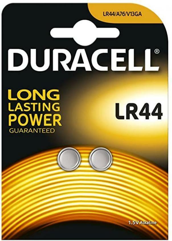 duracell batteria ossido di argento  bottone, blister da 2 pz duracell 1,5v  lr44 - foto 1