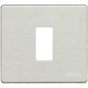Placca 1 modulo alluminio serie magic