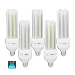 Lampada led 4 tubi e27 38w 6400k luce fredda