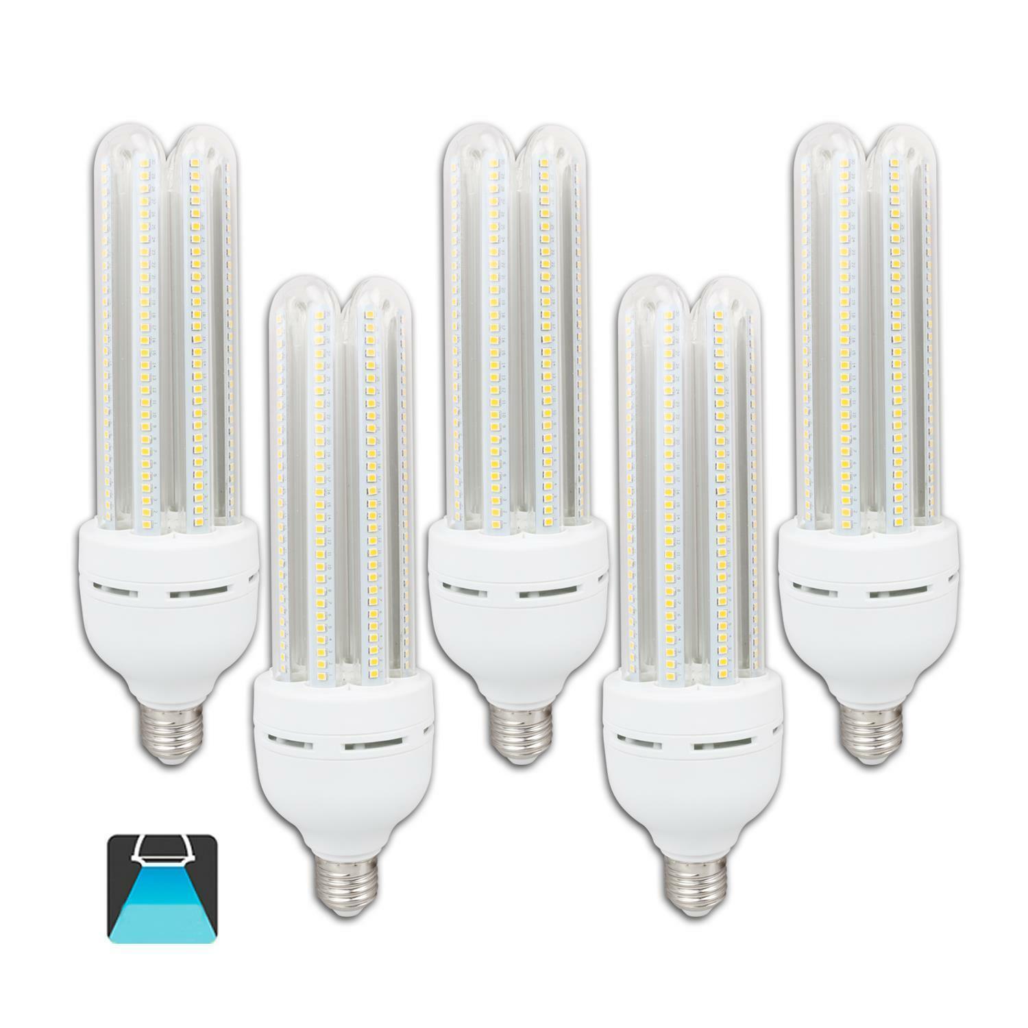 aigostar lampada led 4 tubi e27 38w 6400k luce fredda - foto 1