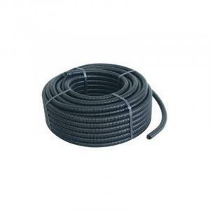 Tubo corrugato 25mm nero con pilota, matassa da 10 mt