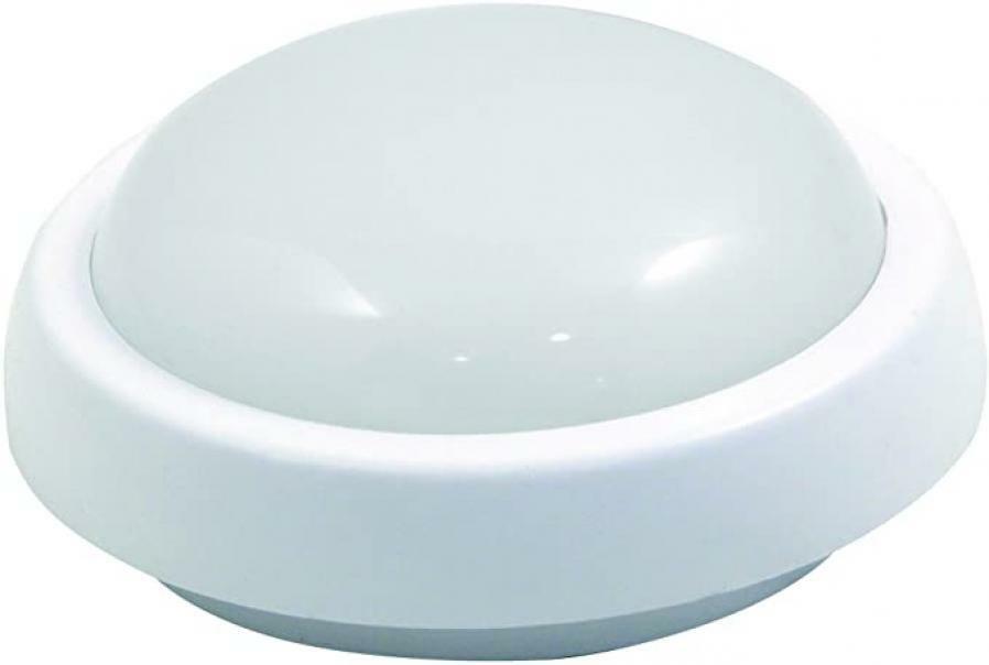 velamp plafoniera led 10w 700lm 4000k ip54 tonda 195mm doppia cover - foto 1