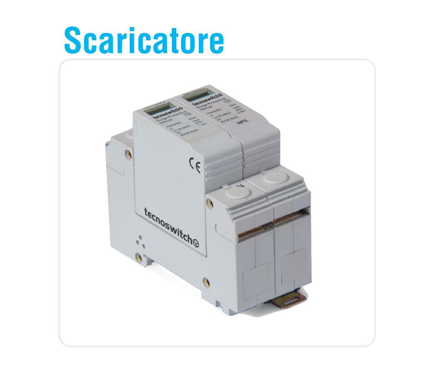 tecnoswitch scaricatore di sovratensione modulare bipolare 2p - foto 1