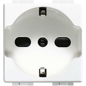 Presa schuko bipasso 10/16a serie luna