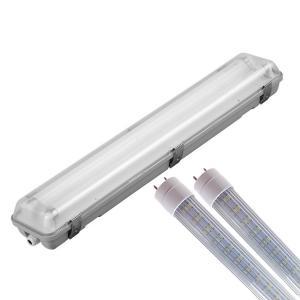 Plafoniera stagna per 2 tubi led da 120cm ip65(ex 2x36w) (lampade escluse)