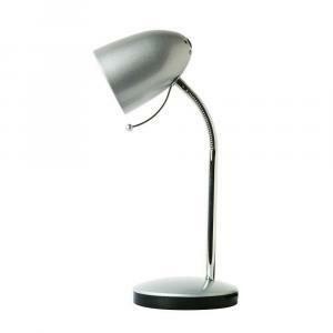 Lampada da tavolo e27 silver con base