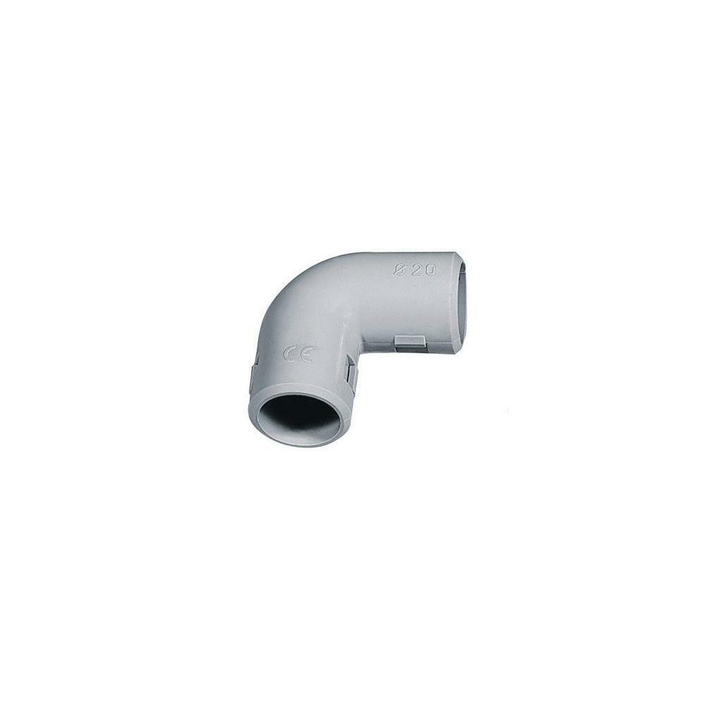 elettrocanali curva connessione ispezionabile 16mm grigia ip40 - foto 1