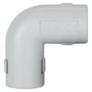 Curva connessione ispezionabile 25mm grigia ip40