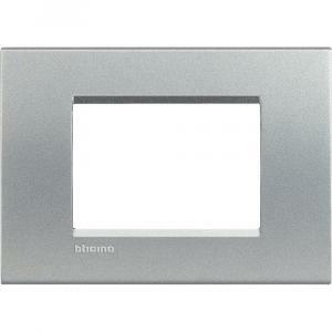 Placca 3 moduli tech serie living light quadra