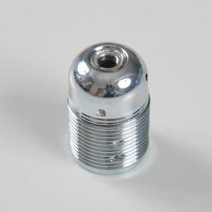 Portalampada in metallo argento e27 per barra tige