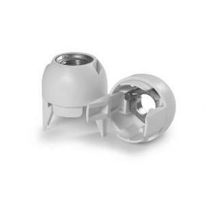 Cappello per portalampada e14 bianco con clips