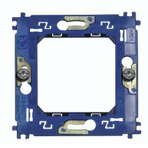 Supporto unico portafrutti 2 moduli serie living light