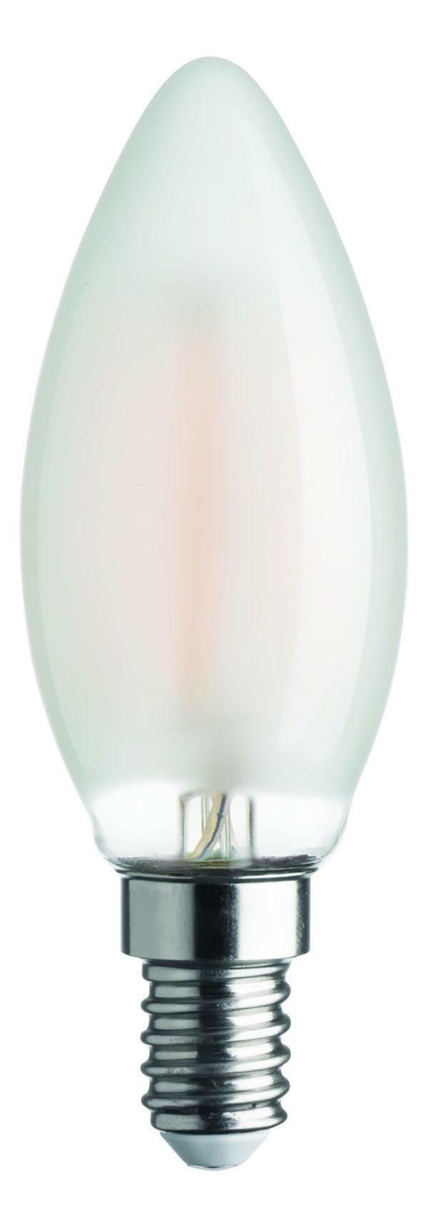 bot lighting lampada filoled oliva satinata e14 4,5w 2700k luce calda - foto 1