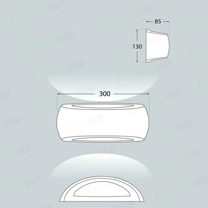 fumagalli applique francy nero opale e27 6w luce naturale 4000k - foto 2