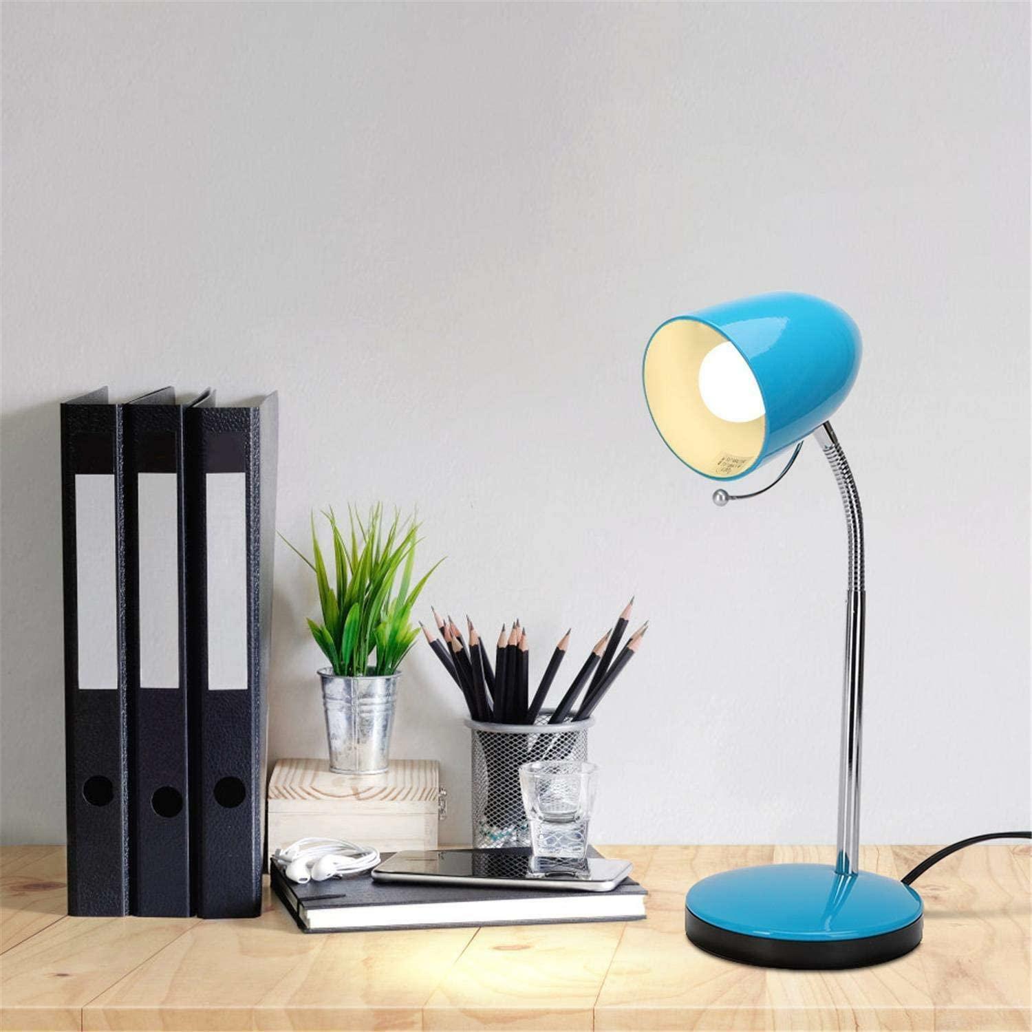 aigostar lampada da tavolo e27 blu con base - foto 2