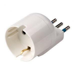 Adattatore schuko con spina 10a laterale