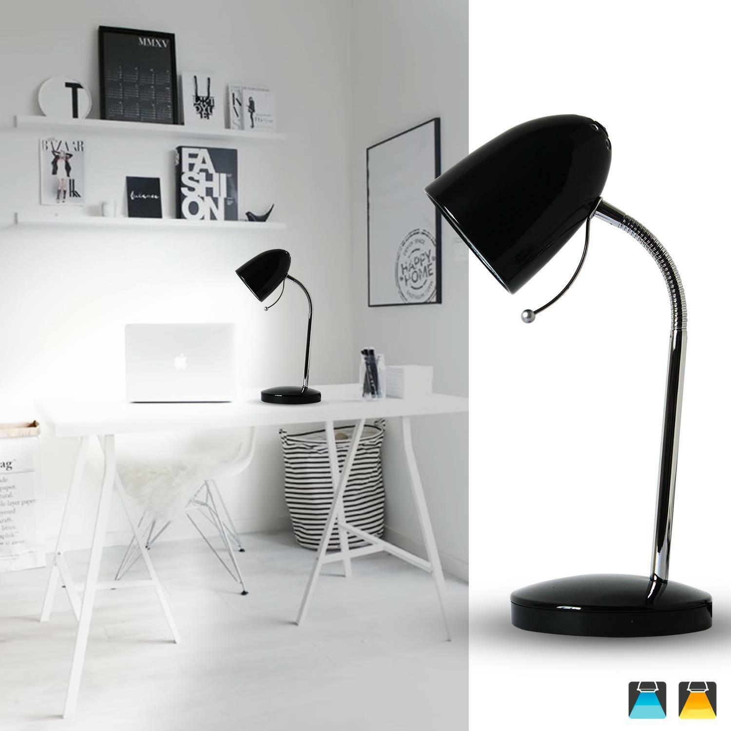 aigostar lampada da tavolo e27 nera con base - foto 2