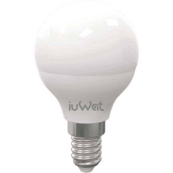iuwat lampada led sfera e14 4w luce fredda 6400k iuwat - foto 1