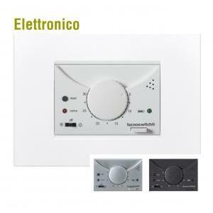 Termostato ambiente a batterie raffaello da incasso bianco