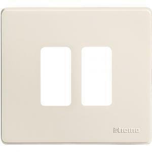 Placca 2 moduli resina serie magic