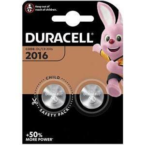 Batteria bottone a  litio 3v, blister da 2 pz  dl2016