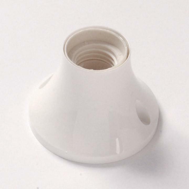 aigostar portalampada con base dritta in bakelite e27 bianco - foto 1