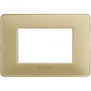 Placca 2 moduli gold serie matix