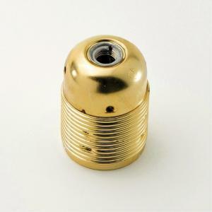 Portalampada in metallo ottone e27 per barra tige