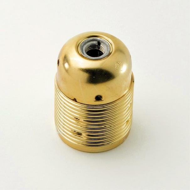 f.a.i. portalampada in metallo ottone e27 per barra tige - foto 1