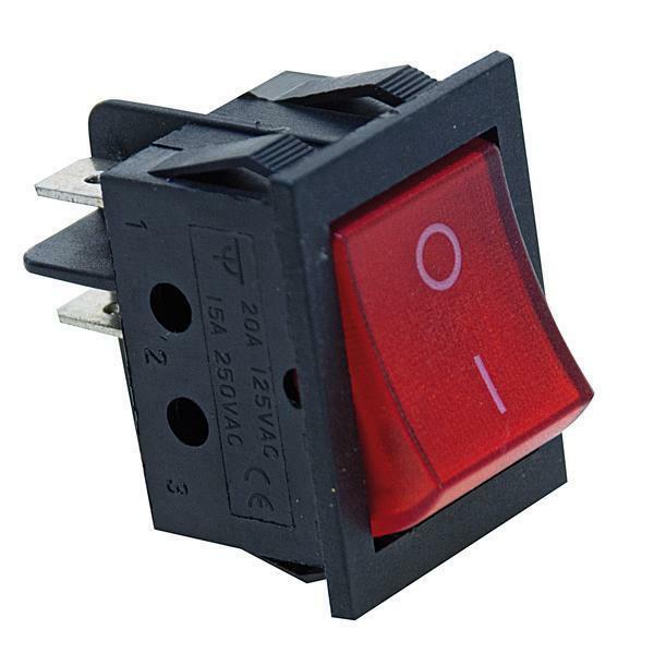 life electronics interruttore bipolare luminoso rosso 0-i 16a 250v - foto 1