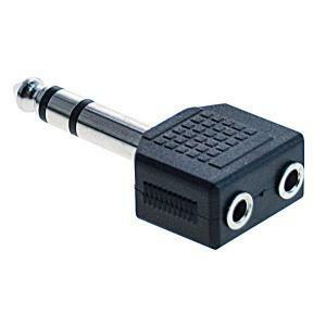 Adattatore spina stereo 6,3-2 prese stereo 3,5