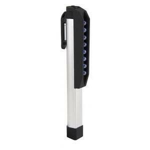 Torcia penlite 8 led orientabile in alluminio