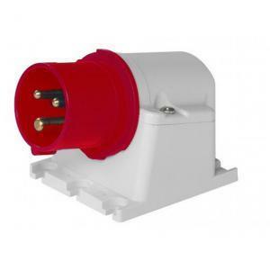 Spina cee fissa da parete inclinata 3p+t 16a ip44