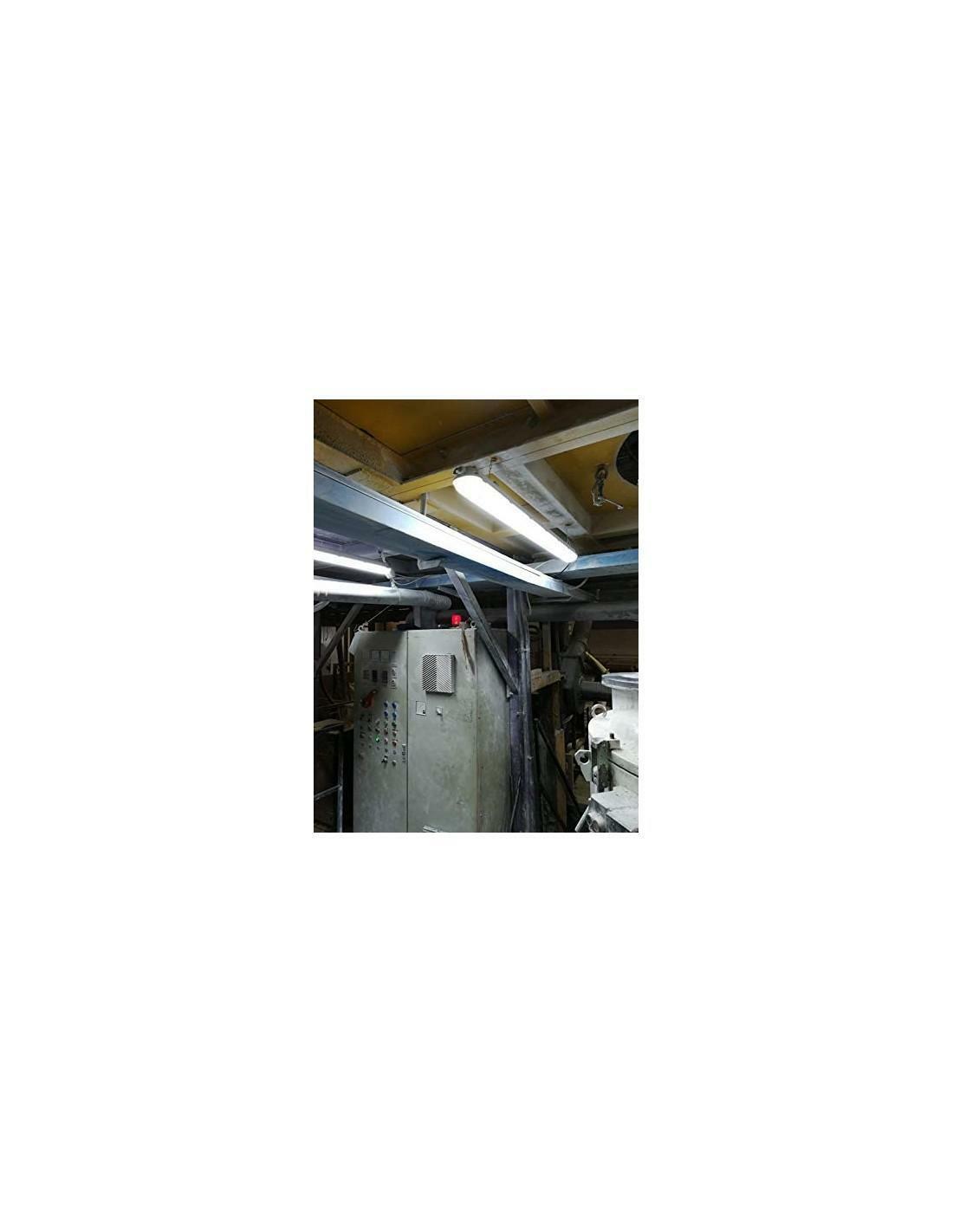 fsl plafoniera stagna per tubi led 60cm ip65, da 1 tubo led (ex 1x18w) (lampade escluse) - foto 3