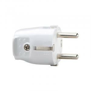 Spina volante schuko 2p 16a bianca