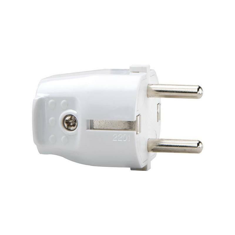 ecova spina volante schuko 2p 16a bianca - foto 1