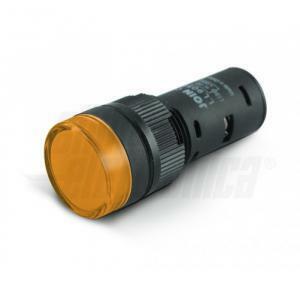 Indicatore led da pannello - 230v - giallo