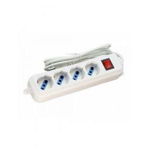 Multipresa 4 uscite schuko bivalenti con interruttore e cavo 1.5m
