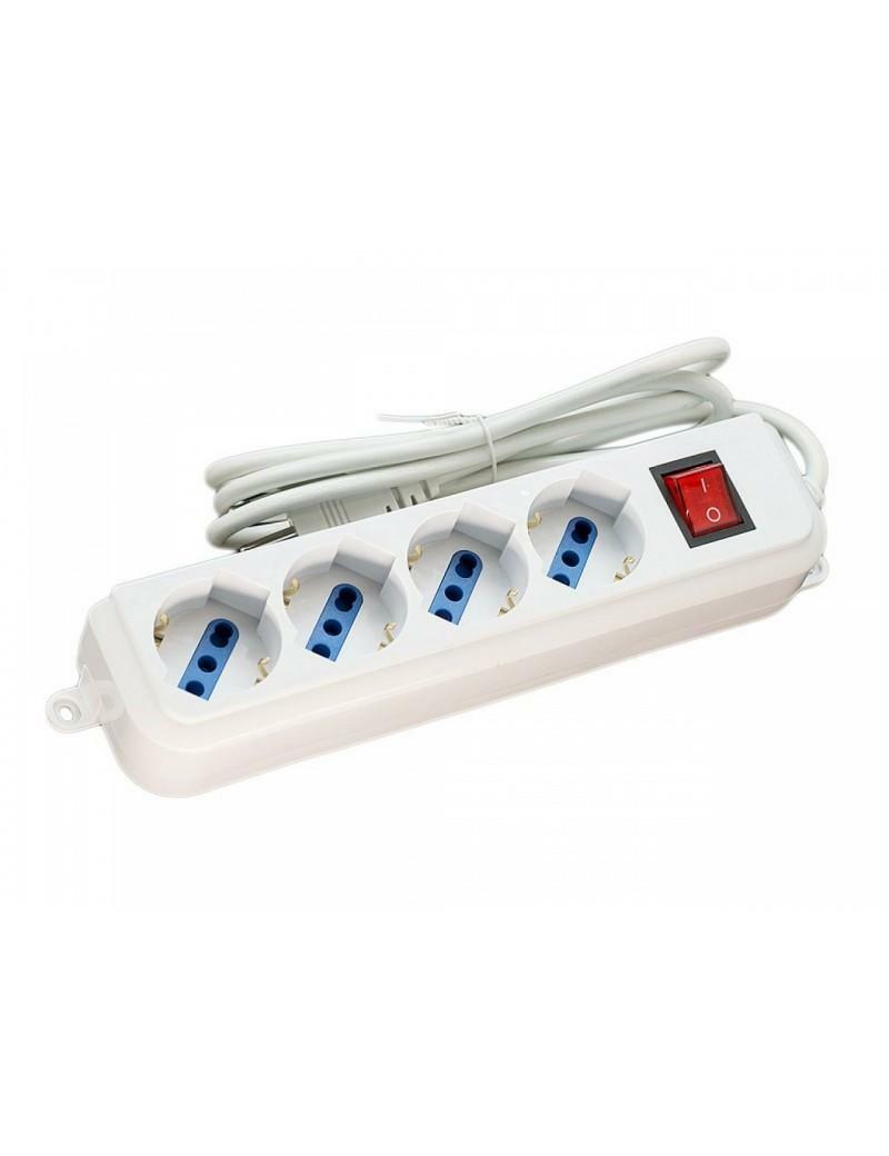 aigostar multipresa 4 uscite schuko bivalenti con interruttore e cavo 1.5m - foto 1