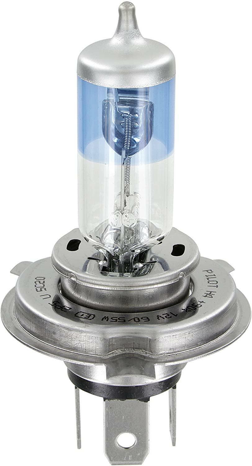 megalight lampada auto tipo h4+130% 12v 55/60w p43t, confezione doppia, 2 pezzi - foto 1