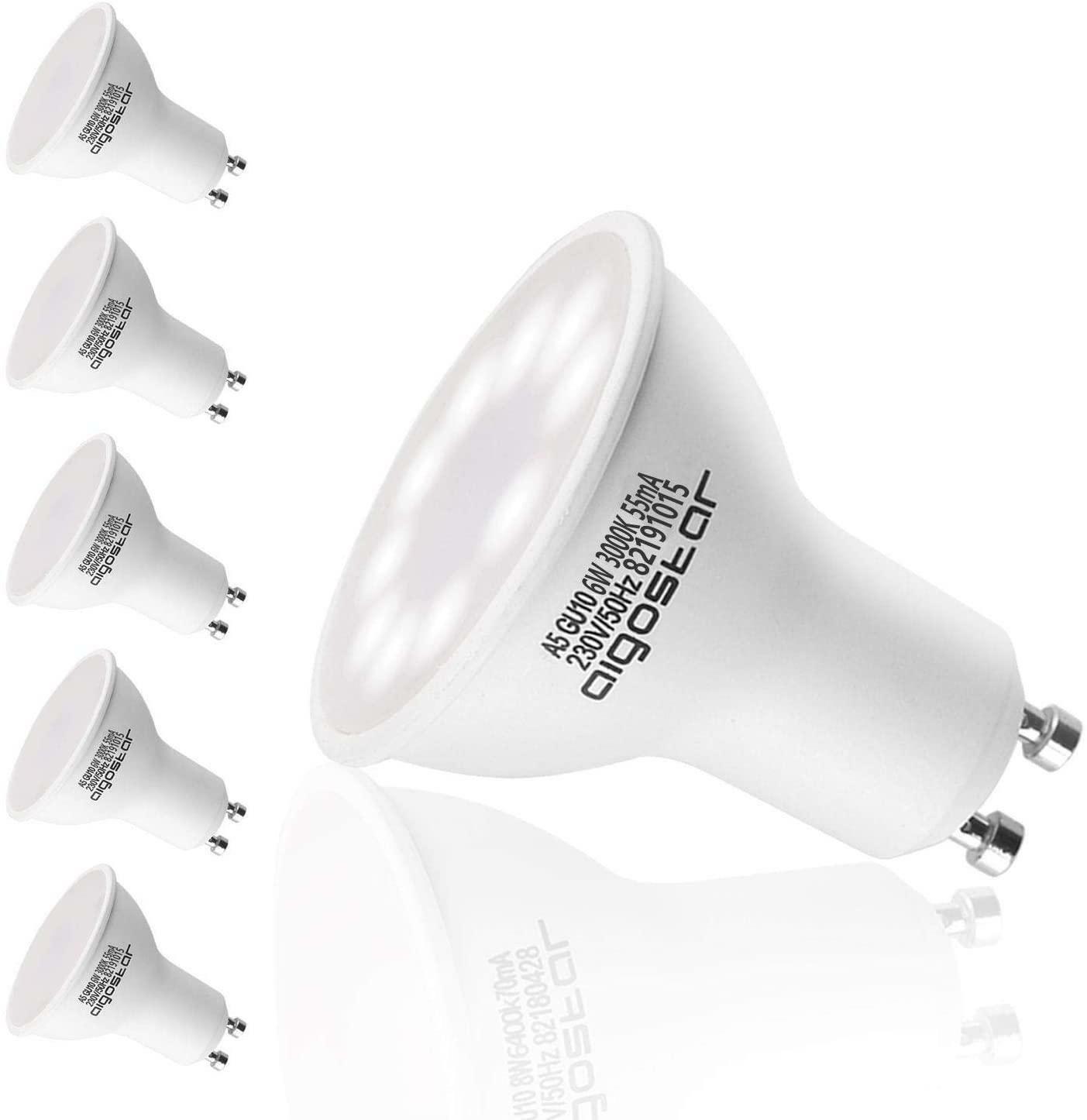aigostar lampada led dicroica 4w gu10 3000k luce calda - foto 1