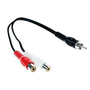 Cavo audio 1 spina 2 prese rca