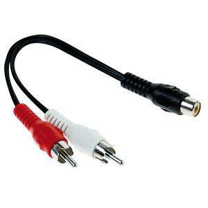 Cavo audio 2 spine rca - 1 presa rca