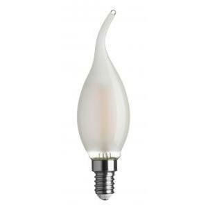 Lampada filoled colpo di vento satinata e14 4,5w 2700k luce calda
