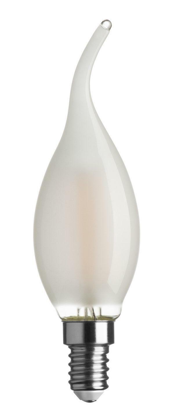 bot lighting lampada filoled colpo di vento satinata e14 4,5w 2700k luce calda - foto 1