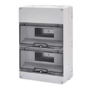Centralino esterno da parete 12/24 moduli grigio ip65